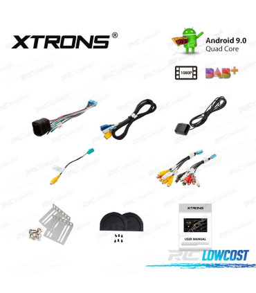 RADIO GPS ANDROID 9 UNIVERSALE 2 DIN SCHERMO TATTILE 10.1" C