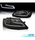 FARI A LED DIURNO VOLKSWAGEN VW VOLKSWAGEN VW JETTA 11-18 FONDO NERO