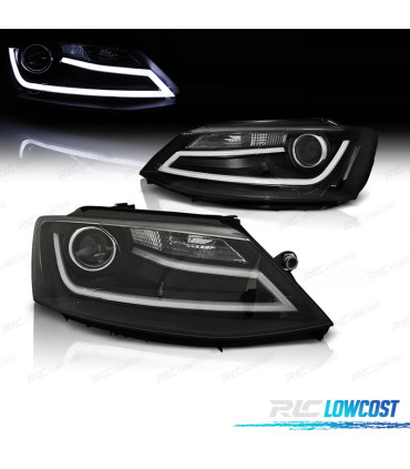 FARI A LED DIURNO VOLKSWAGEN VW VOLKSWAGEN VW JETTA 11-18 FONDO NERO
