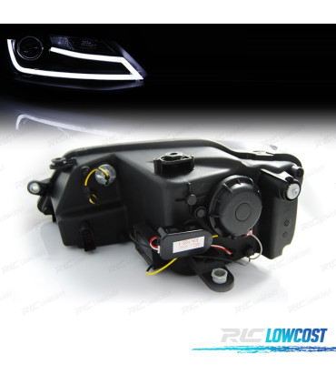 FARI A LED DIURNO VOLKSWAGEN VW VOLKSWAGEN VW JETTA 11-18 FONDO NERO