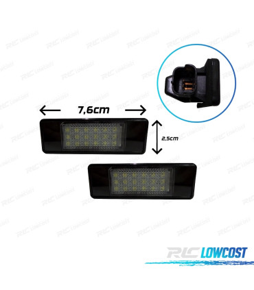 LUCI TARGA A LED PER PEUGEOT - TIPO 2