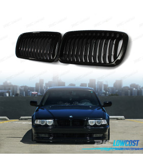 GRIGLIE ANTERIORI BMW E38 99-01 LOOK M NERO LUCIDO