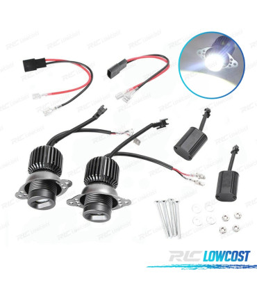 KIT LAMPADE OCCHI ANGEL IN LED 80W CANBUS PER BMW E90 E91 LCI SENZA XENON