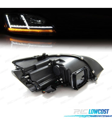 FARI AUDI TT 8J 06-10 LUCE DIURNA A LED DINAMICI NERO