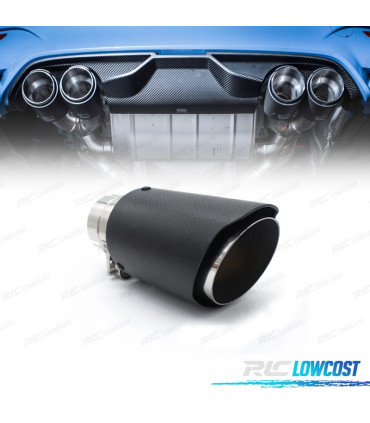 TERMINALE SCARICO UNIVERSALE IN CARBONIO TIPO AKRAPOVIC 76MM