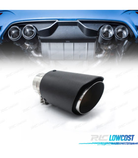 TERMINALE SCARICO UNIVERSALE IN CARBONIO TIPO AKRAPOVIC 63MM