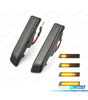 FRECCIE LATERALI BMW E36 96-99 X5 E53 99-06 DINAMICHE A LED FUME