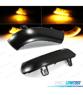 FRECCIE A LED DINAMICHE SPECCHIO RETROVISORE PER VOLKSWAGEN VW GOLF EOS JETTA PASSAT ALHAMBRA FUME'