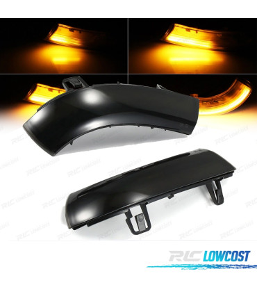 FRECCIE A LED DINAMICHE SPECCHIO RETROVISORE PER VOLKSWAGEN VW GOLF EOS JETTA PASSAT ALHAMBRA FUME'