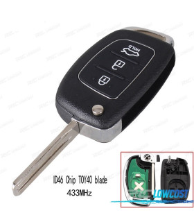 CHIAVE COMPLETA PER HYUNDAI IX35 IX25 IX45 ELANTRA SANTA FE