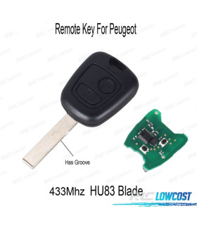 CHIAVE COMPLETA PER PEUGEOT E CITROEN HU83