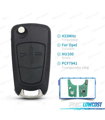 CHIAVE COMPLETA PER OPEL ASTRA H OPEL ZAFIRA B