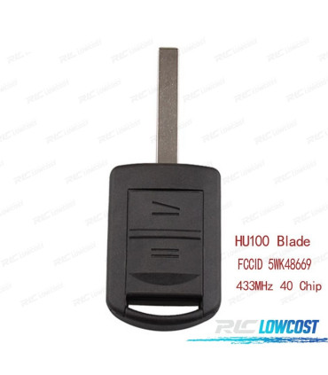 CHIAVE COMPLETA HU100 PER OPEL AGILA MERIVA ASTRA CORSA C COMBO TIGRA VECTRA