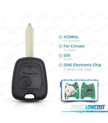CHIAVE COMPLETA CITROEN SAXO XSARA PICASSO BERLINGO