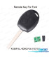 CHIAVE COMPLETA PER FORD FOCUS 98-04 FIESTA 01-02 MONDEO 01-07 KA 02-08
