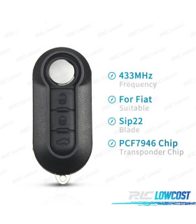 CHIAVE COMPLETA PER FIAT 500 PANDA PUNTO BRAVO GRANDE PUNTO