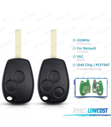 CHIAVE COMPLETA RENAULT CLIO KANGOO MASTER MODUS TWINGO