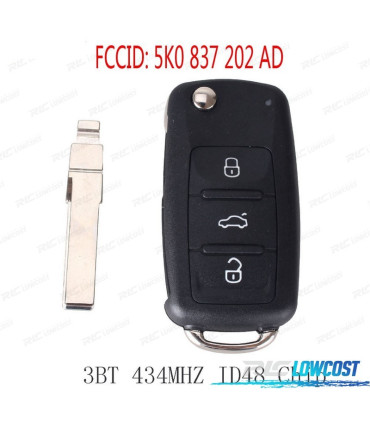 CHIAVE COMPLETA PER VOLKSWAGEN VW SEAT SKODA VARI MODELLI