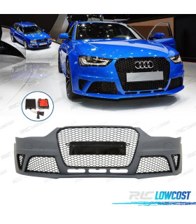 PARAURTI ANTERIORE AUDI A4 B8 11-15 LOOK RS GRIGLIA NERA PDC SRA
