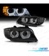 FARI XENON ANGEL EYES 3D BMW E90 E91 08-12 NERO OPACO
