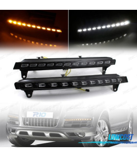KIT LUCE DIURNA A LED DRL FRECCIA PER AUDI Q7 2006 2007 08-09