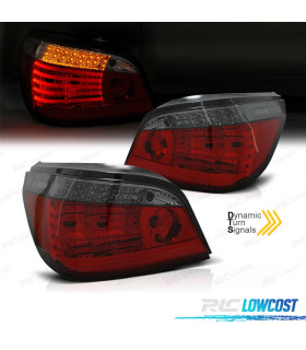 FANALI A LED DINAMICI BMW E60 03-07 ROSSO FUME