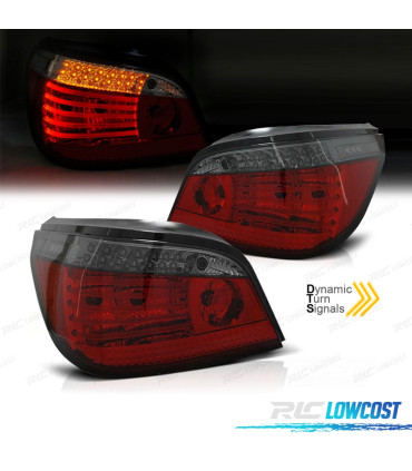FANALI A LED DINAMICI BMW E60 03-07 ROSSO FUME