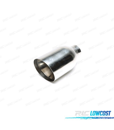 TERMINALE SCARICO IN ACCIAIO TONDO 110 MM