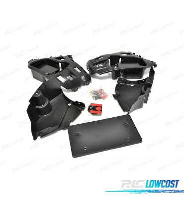 PARAURTI POSTERIORE BMW F20 F21 11-15 LOOK M PERFORMANCE PDC DOPPIA USCITA