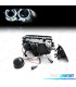 FARI BMW E46 4 PORTE 98-01 ANGEL EYES CCFL FONDO NERO H7 H7
