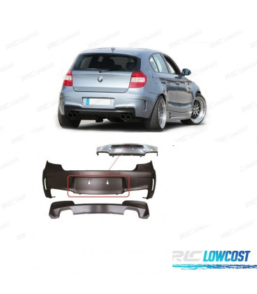 PARAURTI POSTERIORE BMW E81 E87 04-11 LOOK 1M