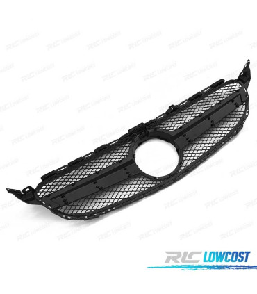 GRIGLIA PER MERCEDES W205 14-18 LOOK AMG C63 NERO LUCIDO CON TELECAMERA