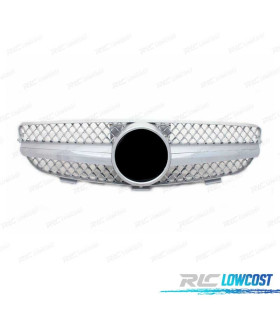 GRIGLIA PER MERCEDES CLASSE CLK W209 02- CROMATO EFFETTO PLACCATURA IN ARGENTO SL