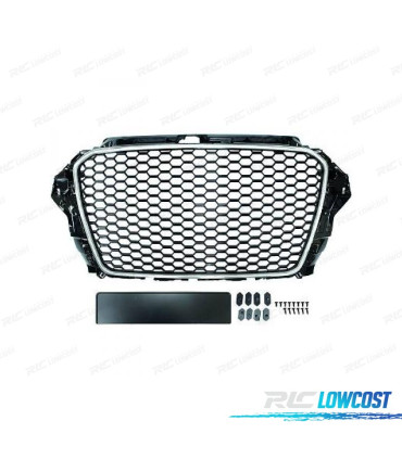 GRIGLIA AUDI A3 8V 12-16 LOOK RS3 NERO CROMATO