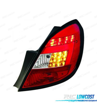 FANALI A LED ROSSI OPEL CORSA 06-14