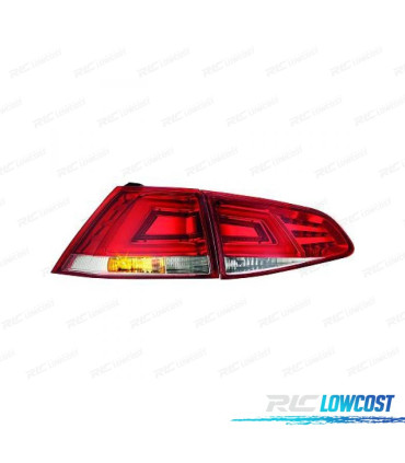 FANALI PER VOLKSWAGEN VW GOLF VII LIMOUSINE 12-17 LED ROSSO