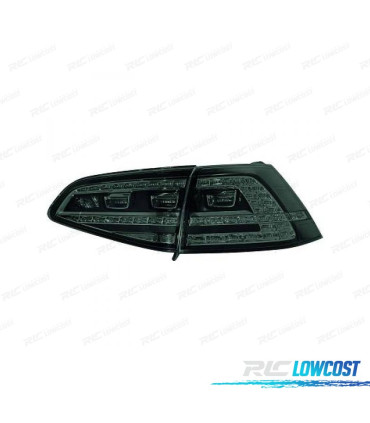 FANALI A LED CROMATI SCURI PER VOLKSWAGEN VW GOLF VII LIMOUSINE 12-17
