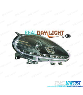 FARI PER FIAT PUNTO EVO 09-12 LUCE DIURNA REALE FULL LED MASSIMA POTENZA