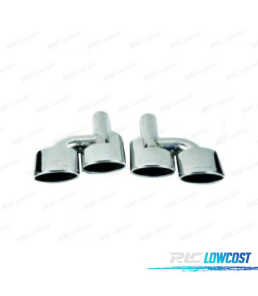 TERMINALI SCARICO SPECIFICO MERCEDES CLASSE C W204 07-15 LOOK AMG C63 50X125