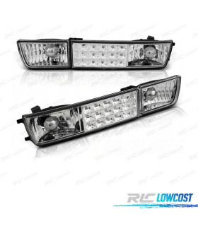 FRECCIE ANTERIORI PER VOLKSWAGEN VW GOLF 3 VENTO LUCE DIURNA A LED CROMATA