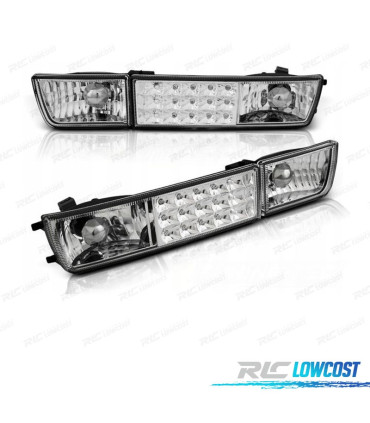 FRECCIE ANTERIORI PER VOLKSWAGEN VW GOLF 3 VENTO LUCE DIURNA A LED CROMATA
