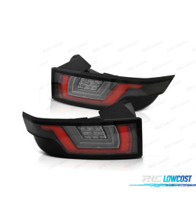 FANALI LUMINOSI A LED DINAMICI RANGE ROVER EVOQUE 11-18 NERO CHIARO