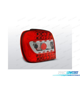 FARI LED PER VOLKSWAGEN VW POLO 6N 94-99 ROSSO BIANCO LED
