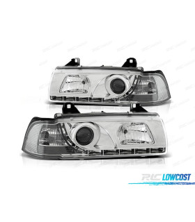 FARI A LED DIURNA PER BMW E36 90-99 CROMATI