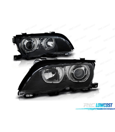 FARI BMW E46 01-05 ANGEL EYES LED NERI