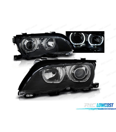 FARI BMW E46 01-05 ANGEL EYES LED NERI