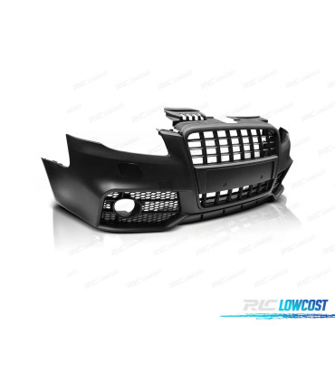 PARAURTI ANTERIORE PER AUDI A4 B7 04-08 LOOK S LINE NERO