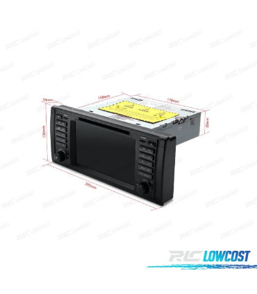 RADIO GPS ANDROID 10 PER BMW SERIE 5 E39 97-03 7"