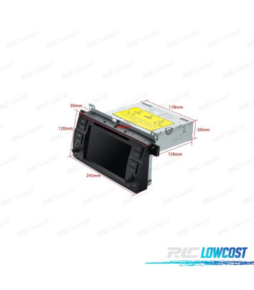 RADIO GPS ANDROID 13 PER BMW SERIE 3 E46 SCHERMO TATTILE 7"