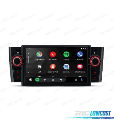 RADIO GPS ANDROID 10 PER FIAT GRANDE PUNTO 05-09 USB GPS TATTILE HD